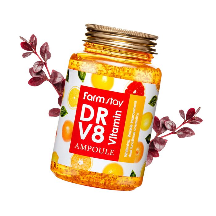 آمپول آبرسان ویتامین DR-V8 آل استی Farm Stay DR.V8 Vitamin Ampoule 250ml