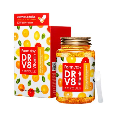 آمپول آبرسان ویتامین DR-V8 آل استی Farm Stay DR.V8 Vitamin Ampoule 250ml