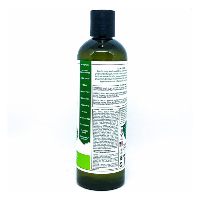 شامپو آبرسان انگور و روغن زیتون پتال فرش آمریکایی Petal Fresh Moisturizing Shampoo Grape Seed & Olive Oil 355ml