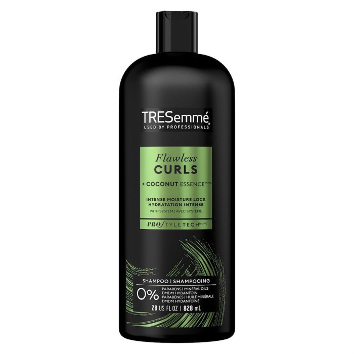 شامپو آبرسان موهای فر لیبل سبز ترزمی ترزمه ترسمی TRESemme Flawless Curls Shampoo 828ml