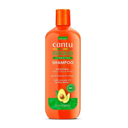 شامپو آبرسان موهای فر و مجعد شی باتر آووکادو کانتو Cantu Avocado Hydrating Shampoo 400ml