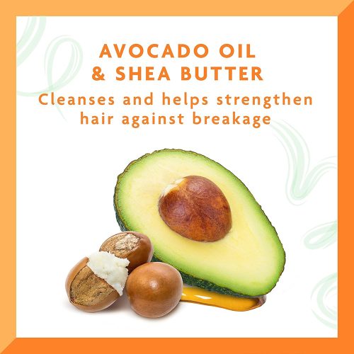 شامپو آبرسان موهای فر و مجعد شی باتر آووکادو کانتو Cantu Avocado Hydrating Shampoo 400ml