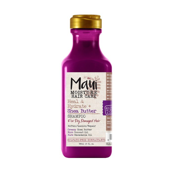 شامپو آبرسان و ترمیم کننده شی باتر مائوئی-مائویی Maui Moisture Heal Hydrate + Shea Butter Shampoo 385ml