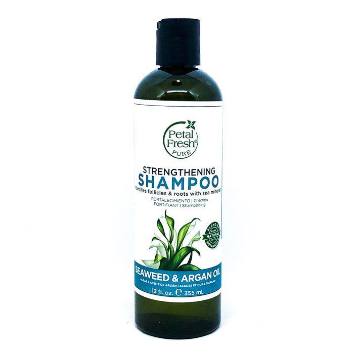 شامپو بدون سولفات استحکام بخش جلبک دریایی و روغن آرگان پتال فرش آمریکایی Petal Fresh Strengthening Shampoo Seaweed & Argan oil 355ml