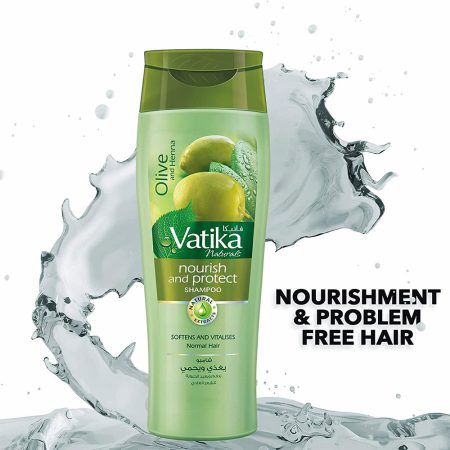 شامپو تقویت کننده محافظت کننده زیتون و حنای واتیکا عربی Vatika Naturals Olive And Henna Nourish And Protect Shampoo 400ml