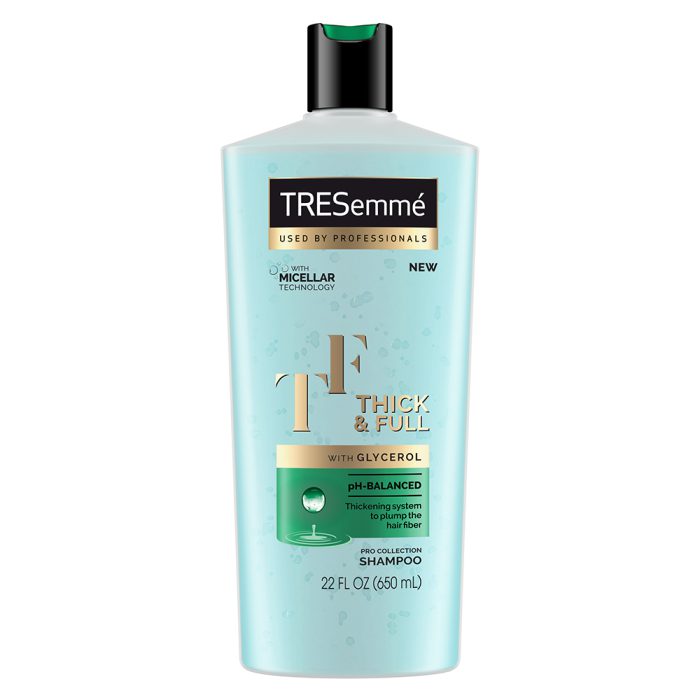 شامپو حجم دهنده تیک اند فول حاوی گلیسیرین ترزمی ترزمه ترسمی Tresemme Thick and Full with Glycerol Hair Shampoo 650ml