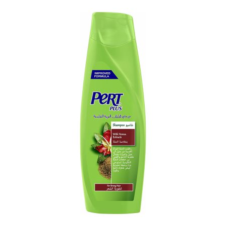 شامپو درخشان کننده و تقویت کننده حنا و گل ختمی پرت پلاس Pert Plus Shampoo With Henna and Hibiscus For All Hairs 400ml