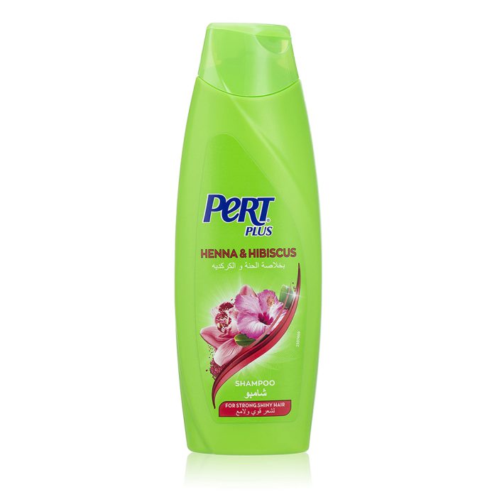 شامپو درخشان کننده و تقویت کننده حنا و گل ختمی پرت پلاس Pert Plus Shampoo With Henna and Hibiscus For All Hairs 400ml