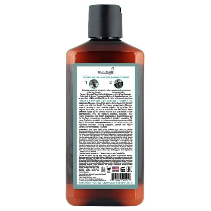 شامپو ضد ریزش و ضد شوره پتال فرش آمریکایی Petal Fresh HAIR RESQ THICKENING Shampoo Anti Dandruff 355ml