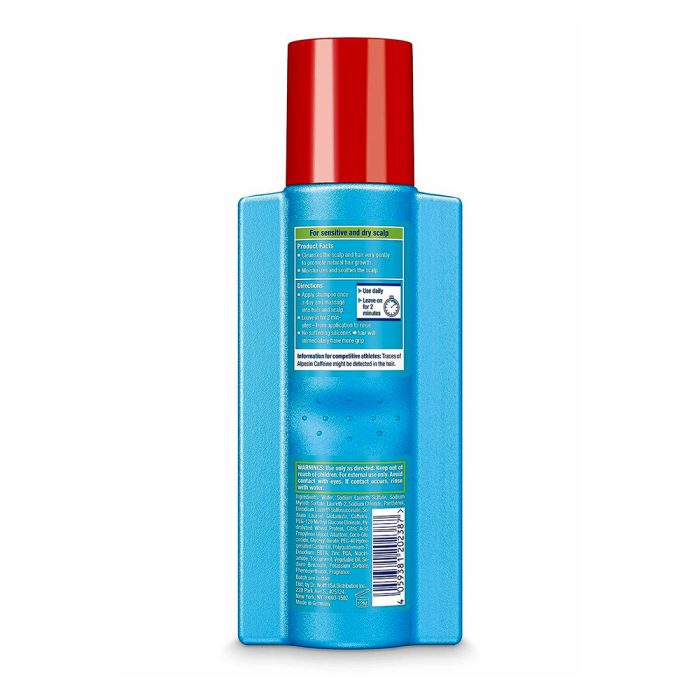 شامپو ضدریزش و آبرسان هیبرید کافئین آلپسین برای موهای شوره دار حساس و خارش دار Alpecin Hybrid Caffeine Shampoo For sensitive or itchy scalps 250ml