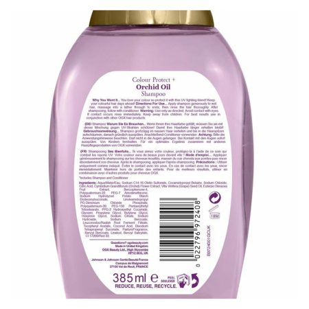 شامپو مراقبت از رنگ موی او جی ایکس حاوی روغن ارکیده OGX Fade-Defying + Orchid Oil Shampoo 385ml