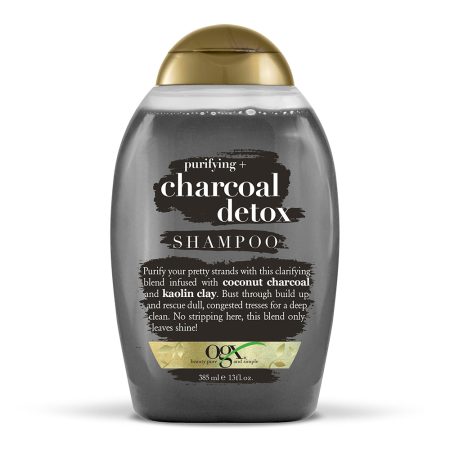 شامپو پاک کننده مو و کف سر زغال او جی ایکس OGX Purifying Charcoal Detox Shampoo 385ml