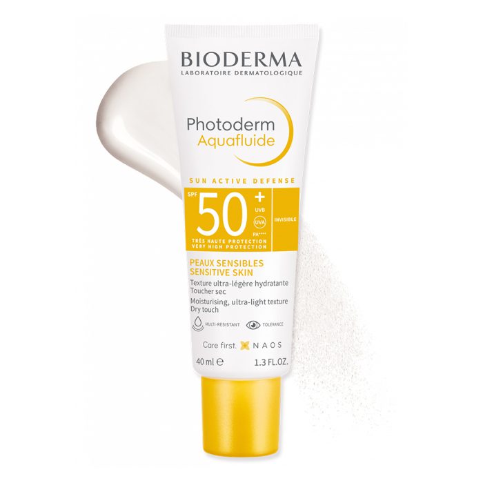 ضد آفتاب بی رنگ بایودرما فتودرم آکوافلویید Bioderma Photoderm Aquafluide SPF50 Sensitive Skin