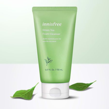 فوم شستشوی آبرسان چای سبز و آمینو اسید اینیسفری innisfree Green Tea Hyaluronic Acid Face Cleanser 150ml