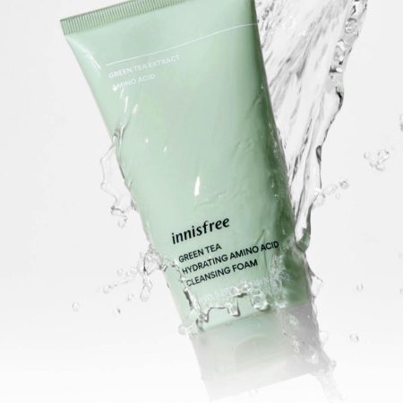 فوم شستشوی آبرسان چای سبز و آمینو اسید اینیسفری innisfree Green Tea Hyaluronic Acid Face Cleanser 150ml