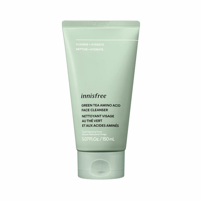 فوم شستشوی آبرسان چای سبز و آمینو اسید اینیسفری innisfree Green Tea Hyaluronic Acid Face Cleanser 150ml