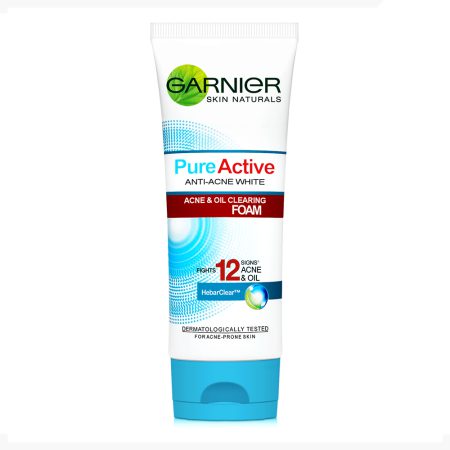 فوم شستشوی ضدجوش گارنیر گارنیه پیور اکتیو Garnier Pure Active Anti Acne White Foam 100ml