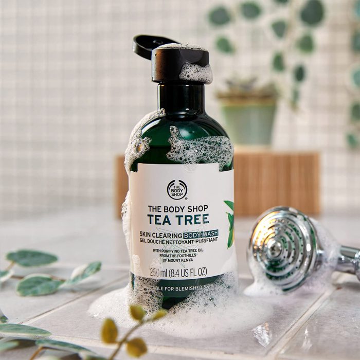 ژل شستشوی درخت چای بادی شاپ اصل انگلیس The Body shop Tea Tree Skin Clearing 250ml