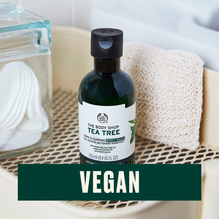 ژل شستشوی درخت چای بادی شاپ اصل انگلیس The Body shop Tea Tree Skin Clearing 250ml