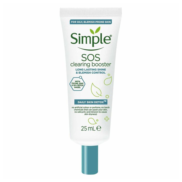 ژل ضد جوش و کنترل کننده چربی سیمپل Simple Daily Skin Detox SOS Clearing Booster 25ml