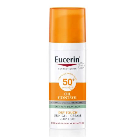 ژل کرم ضد آفتاب spf50 پوست چرب اوسرین 50 میل Eucerin Sun Gel Creme Oil Control Dry Touch SPF 50+ 50ml