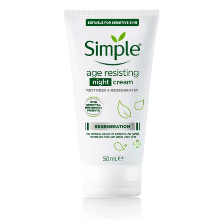 کرم شب ضد چروک سیمپل Simpel Age Resisting Night Cream 50ml