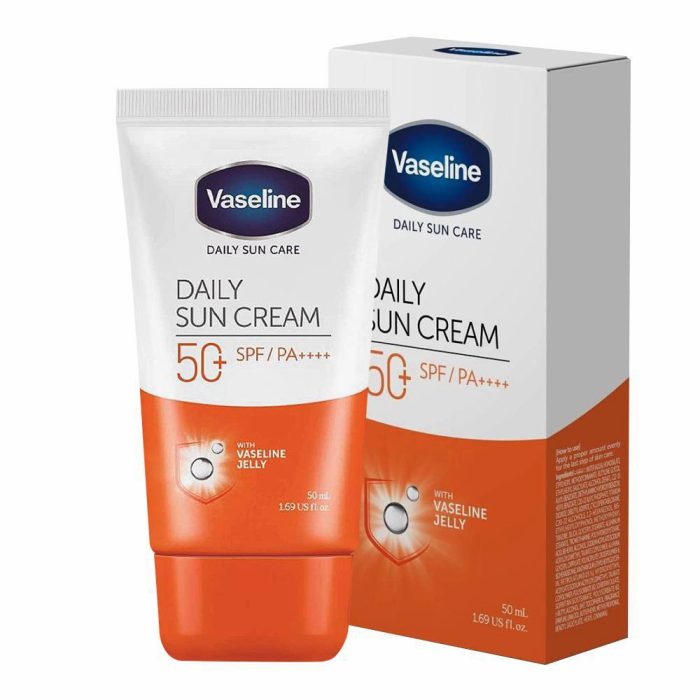 کرم ضد آفتاب آبرسان دیلی سان وازلین Vaseline Daily Sun Care SPF 50+ Daily Sun Cream, With Vaseline Jelly 50ml