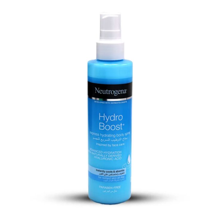 اسپری آبرسان بدن نیتروژنا نوتروژینا هیدرو بوست Neutrogena Hydro Boost Express Hydrating Body Spray 200ml