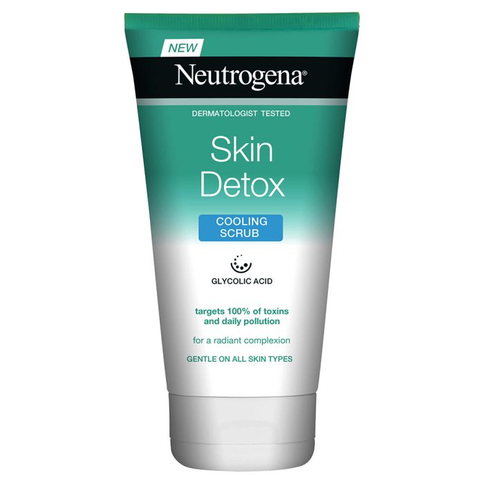 اسکراب خنک کننده و سم زدای نیتروژنا نوتروژینا Neutrogena Skin Detox Cooling Scrub 150ml