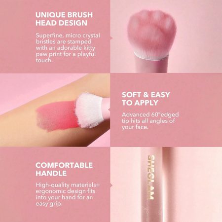 براش رژگونه پنجه گربه ای شیگلم Sheglam Color Bloom Liquid Blush Brush