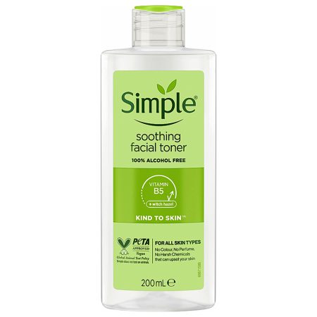 تونر تسکین دهنده پوست حساس سیمپل Simple Kind To Skin Soothing Facial Toner 200ml