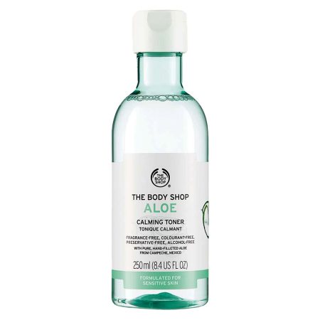 تونر پوست حساس آرامش بخش آلوئه ورا بادی شاپ انگلیسی The Body Shop Aloe Calming Toner FOR SENSITIVE SKIN 250ml