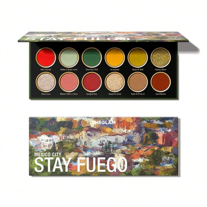 سایه چشم شیگلم مدل SHEGLAM EYE SHADOW STAY FUEGO MEXICO PALETTE