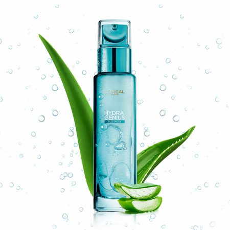 سرم آبرسان آب آلوئه ورا پوست نرمال تا مختلط لورال هیدرا جنیوس LOreal Hydra Genius Aloe Water Normal To Dry Skin 70ml