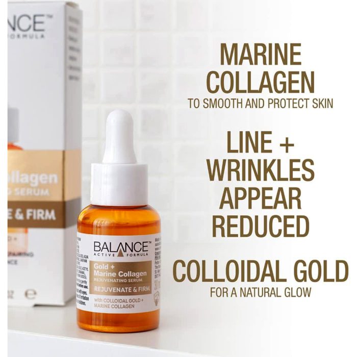 سرم جوانساز و لیفتینگ گلد کلاژن بالانس Balance Active Formula Gold­ Collagen Rejuvenating serum 30ml