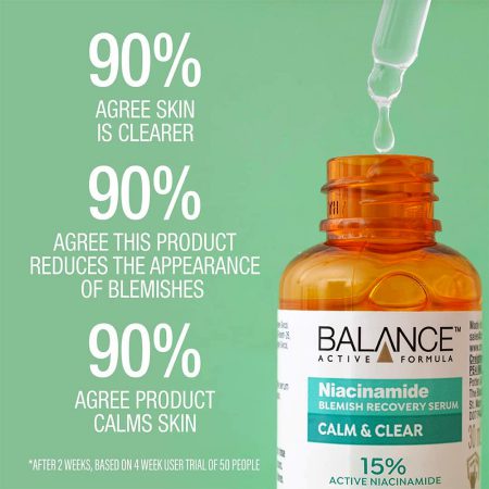 سرم ضد لک و ضد جوش بالانس نیاسینامید اسید 15% بازسازی کننده سلولی Balance Active Formula 15% Niacinamide Blemish Recovery Serum 15ml