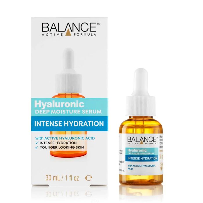 سرم هیالورونیک اسید آبرسان مرطوب کننده و جوانساز بالانس Balance Active Skincare Hyaluronic Deep Moisture Serum 30ml