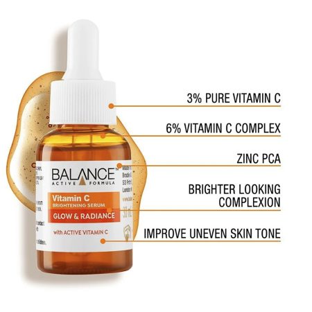 سرم ویتامین سی C بالانس روشن کننده و شفاف کننده پوست Balance Active Formula Vitamin C Brightening Serum 30ml