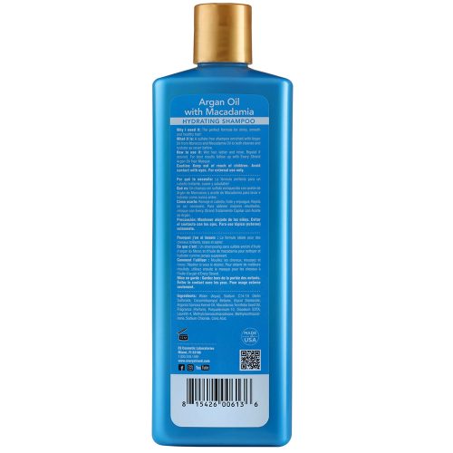 شامپو آبرسان روغن آرگان و ماکادمیا اوری استرند Every Strand Argan Oil with Macadamia Hydrating Shampoo 399ml