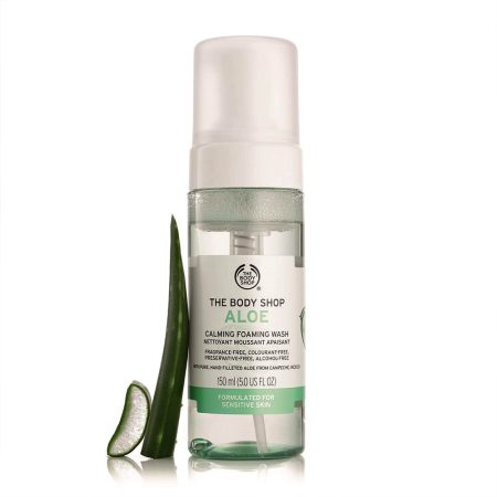 فوم شستشوی صورت آلوئه ورا بادی شاپ The Body Shop Aloe Foaming Wash 150ml