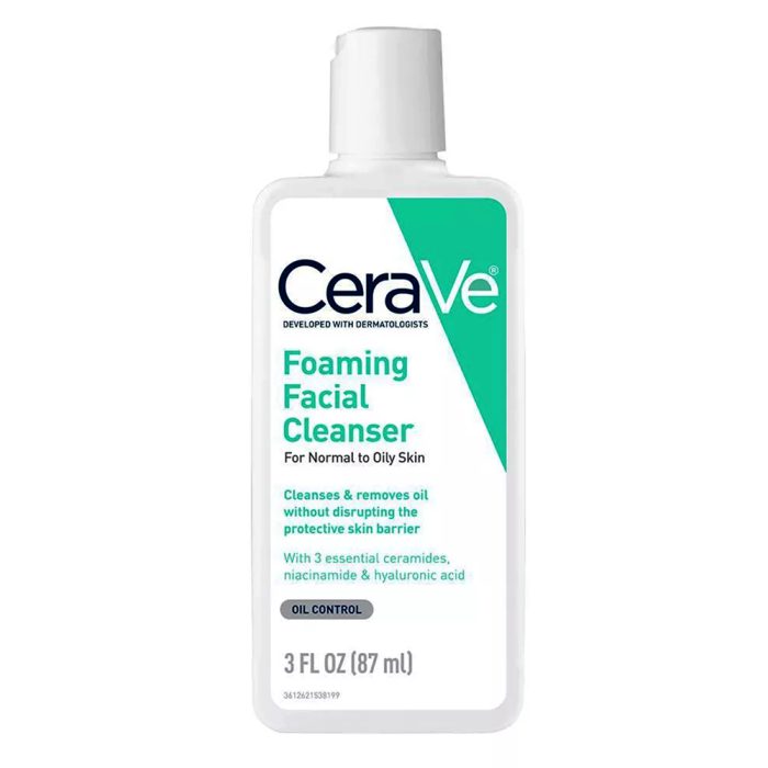 فوم شستشوی صورت سراوی مخصوص پوست نرمال تا چرب Cerave Foaming Cleanser For Normal To Oily Skin 87ml