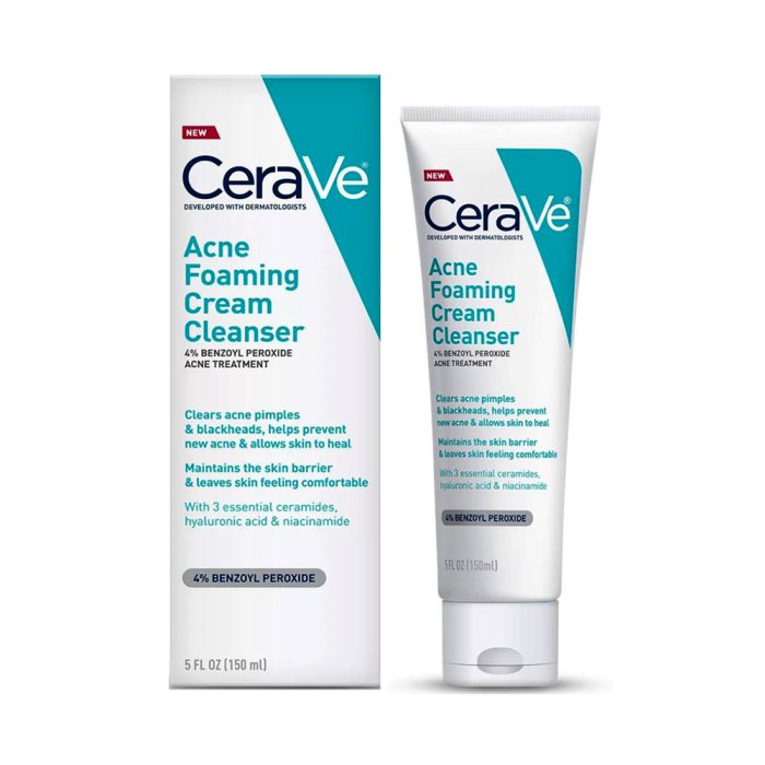 فوم شستشوی صورت ضد جوش و آکنه سراوی CeraVe Acne Foaming Cream Cleanser 150ml