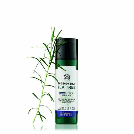 لوسیون ضدجوش و آبرسان شب درخت چای تی تری بادی شاپ The Body Shop Tea Tree Night Lotion 30ml