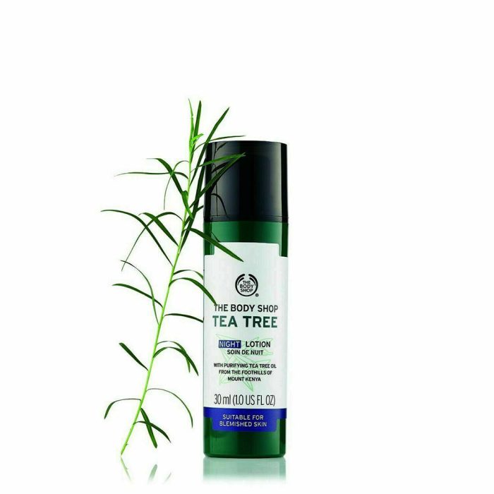 لوسیون ضدجوش و آبرسان شب درخت چای تی تری بادی شاپ The Body Shop Tea Tree Night Lotion 30ml