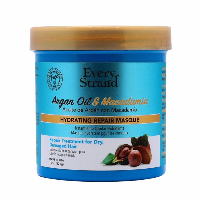 ماسک آبرسان مو روغن آرگان و ماکادمیا اوری استرند Every Strand Argan Oil with Macadamia Hydrating Hair Masque 425g