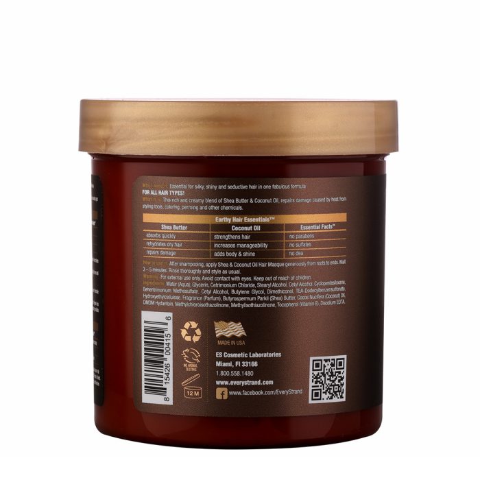 ماسک موی مرطوب کننده عمیق شی و نارگیل اوری استرند Every Strand Shea & Coconut Oil Deep Moisture Hair Masque 425g