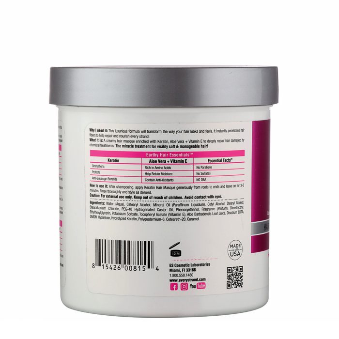 ماسک کراتینه موهای رنگ شده و کراتینه اوری استرند Every Strand Chemically Treated Hair Masque 425g