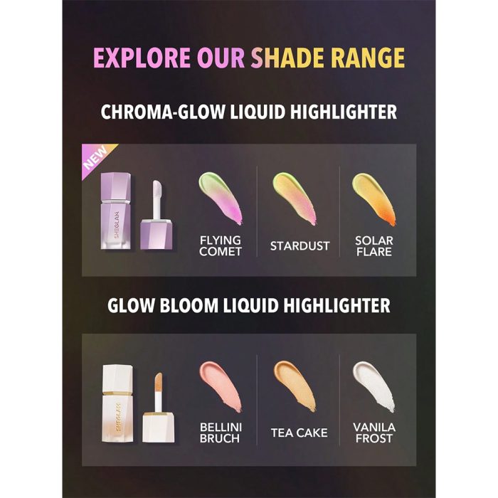 هایلایتر مایع کروما شیگلم Sheglam Chroma-Glow Bloom Liquid Highlighter