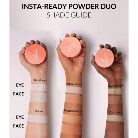 پودر فیکس دو کاره صورت و زیر چشم شیگلم Sheglam Insta Ready Face & Under Eye Setting Powder Duo