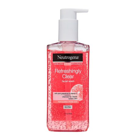 ژل شست شوی روشن کننده و ضد لک نیتروژنا نوتروژینا Neutrogena Fresh & Clear Facial Wash with Pink Grapefruit 200ml